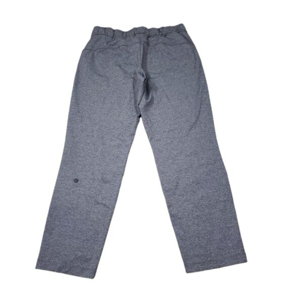Lululemon On The Fly Pants 27" Gray Heathered Black Size 8 Stretch Ankle - Picture 2 of 8